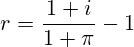 r=\frac{1+i}{1+\pi} - 1